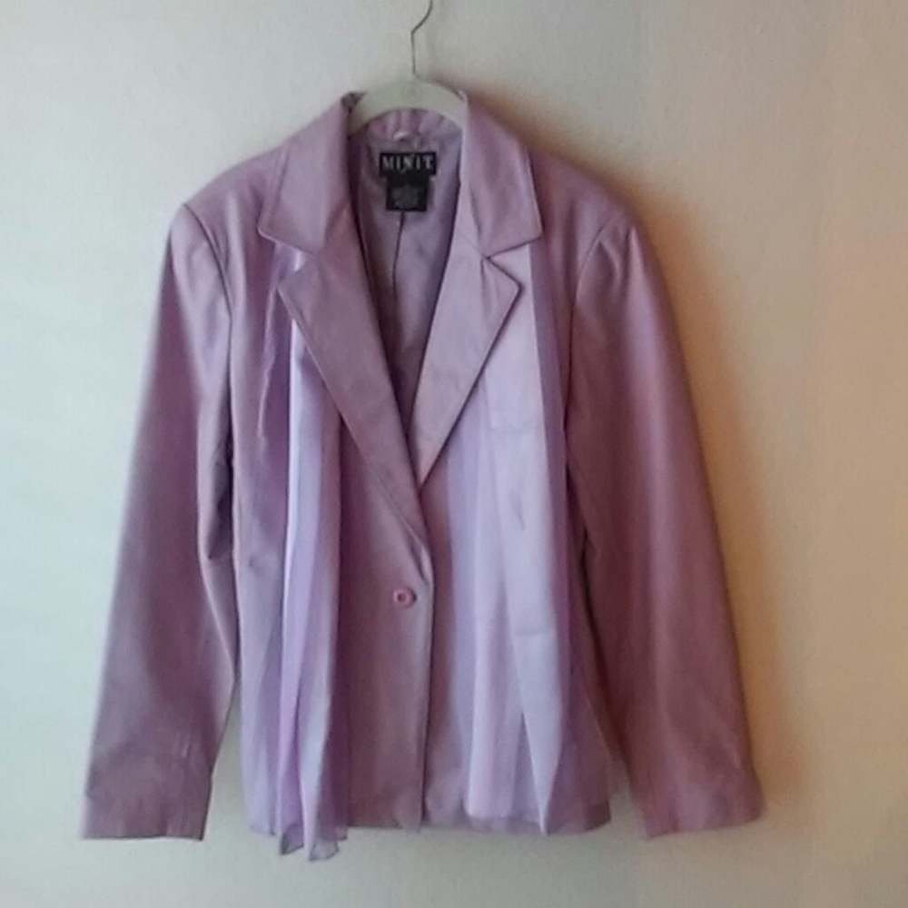 Leather blazer - Picture 2 of 2
